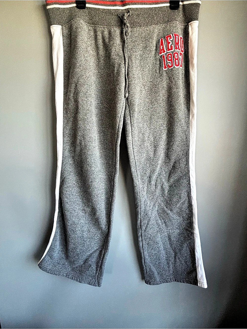 Aeropostale Aero 1987 Striped Waistband Sweatpants Striped Waistband Track Pants